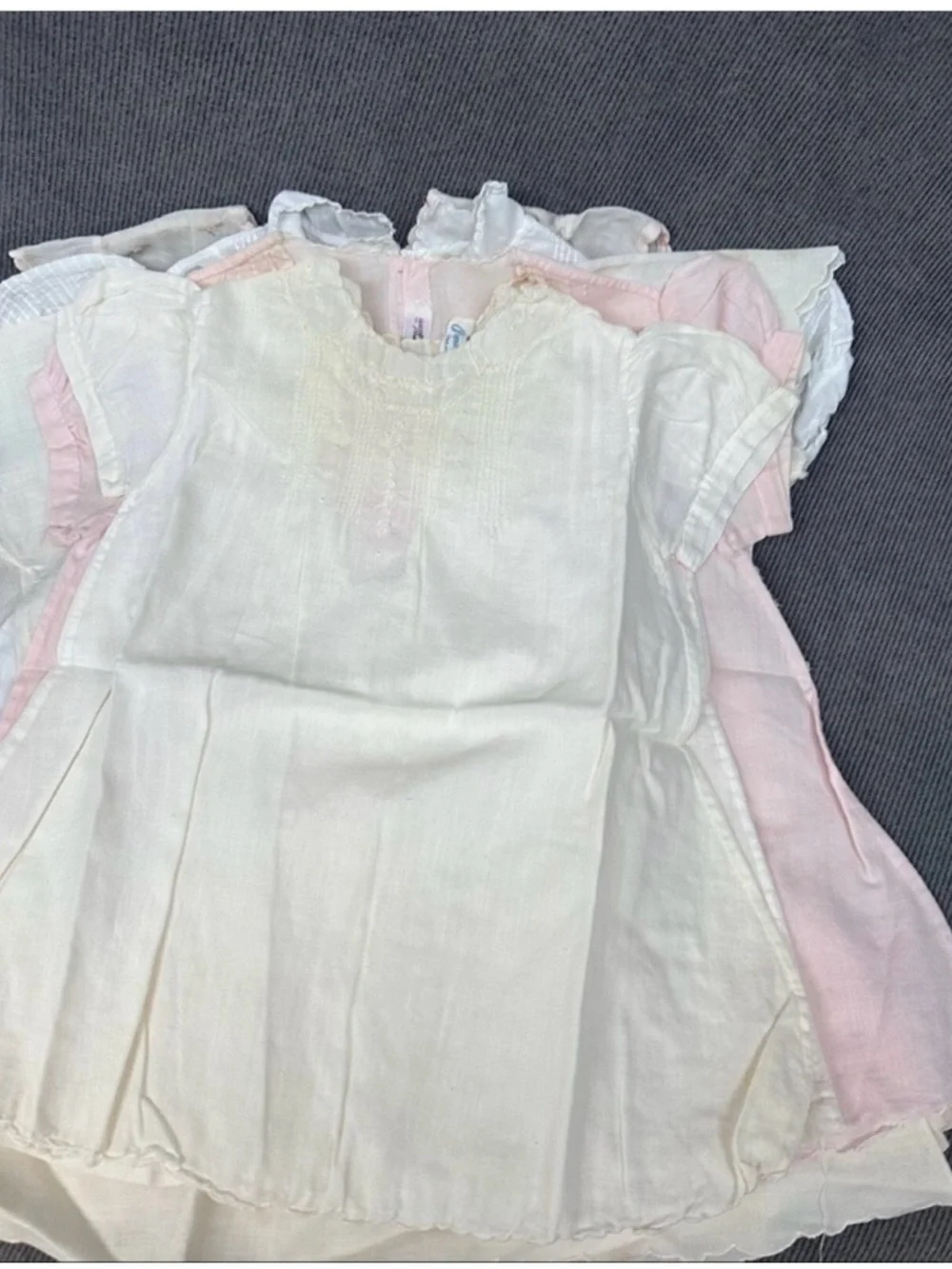 Vintage Baby Day Gowns Dresses W/ Embroidery Estate Lot 23 Pc Cotton Batiste